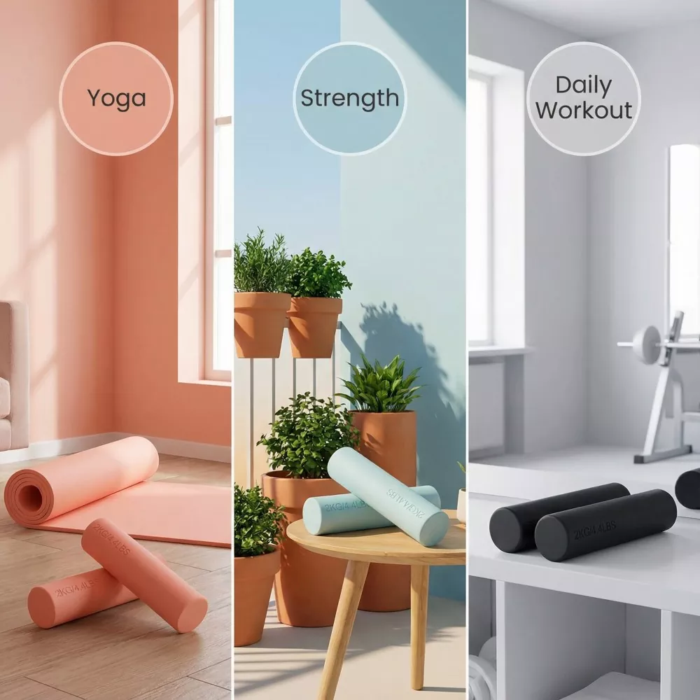 Silicone Flat-Top Dumbbells