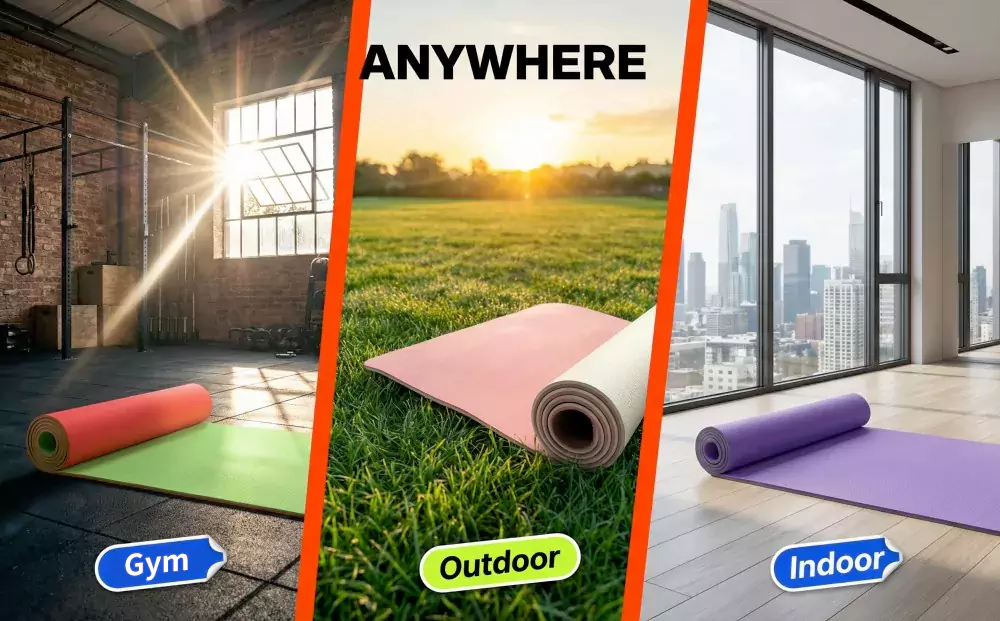 Double Color TPE Yoga Mat