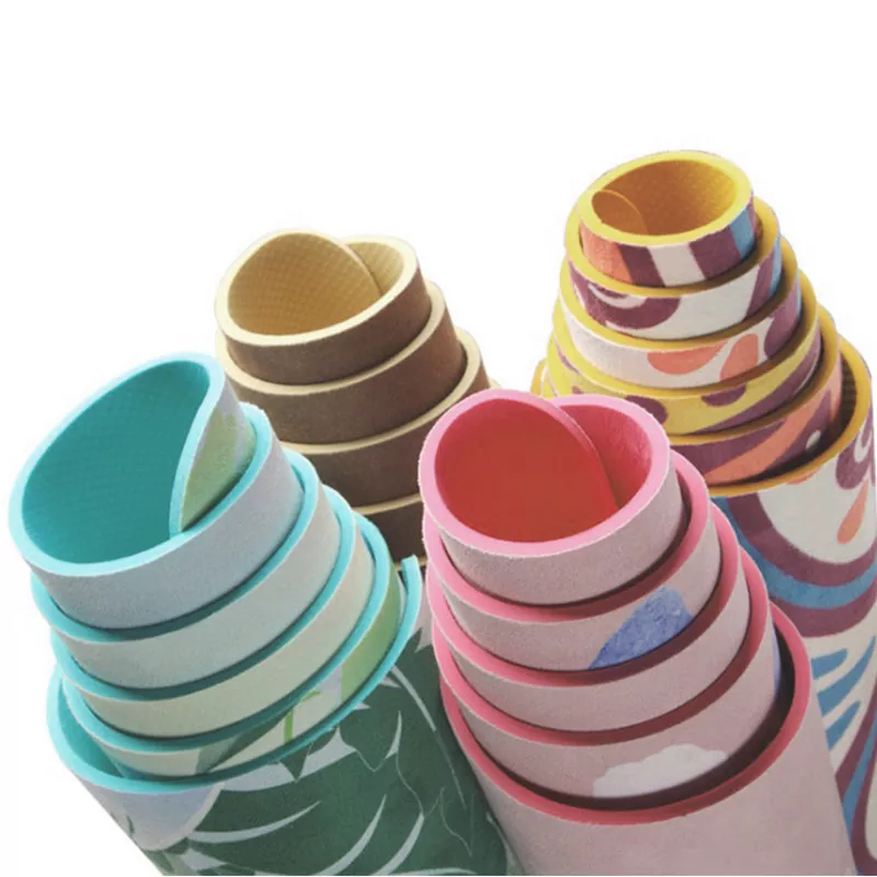 Замшевый коврик для йоги TPE